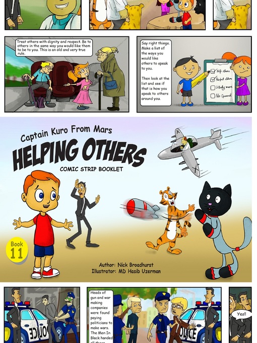 Title details for Captain Kuro From Mars Helping Others Comic Strip Booklet by Nick Broadhurst - Wait list
